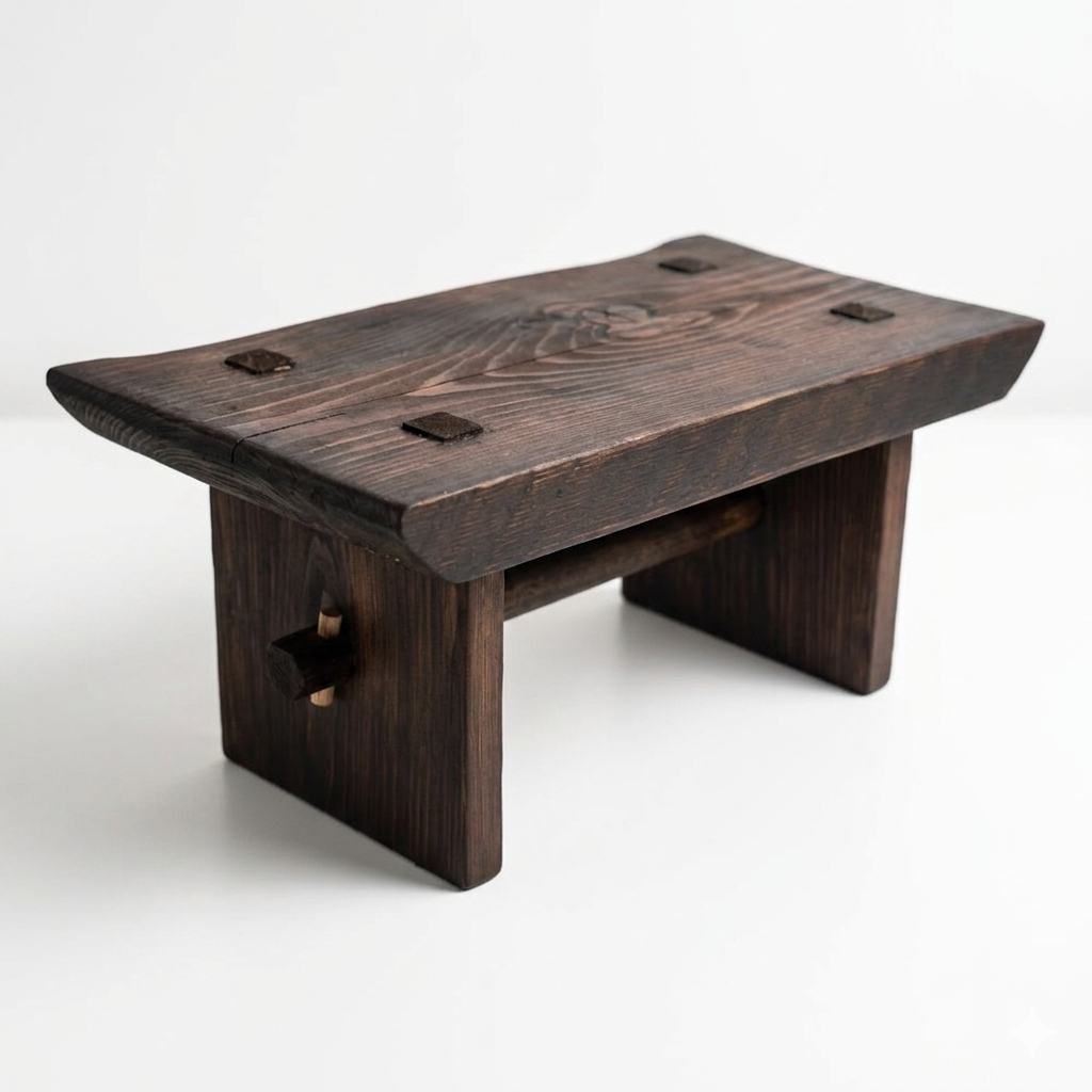 The Seat of Tranquility | Horizon Collection | Yakisugi Meditation Stool | Japanese Red Pine