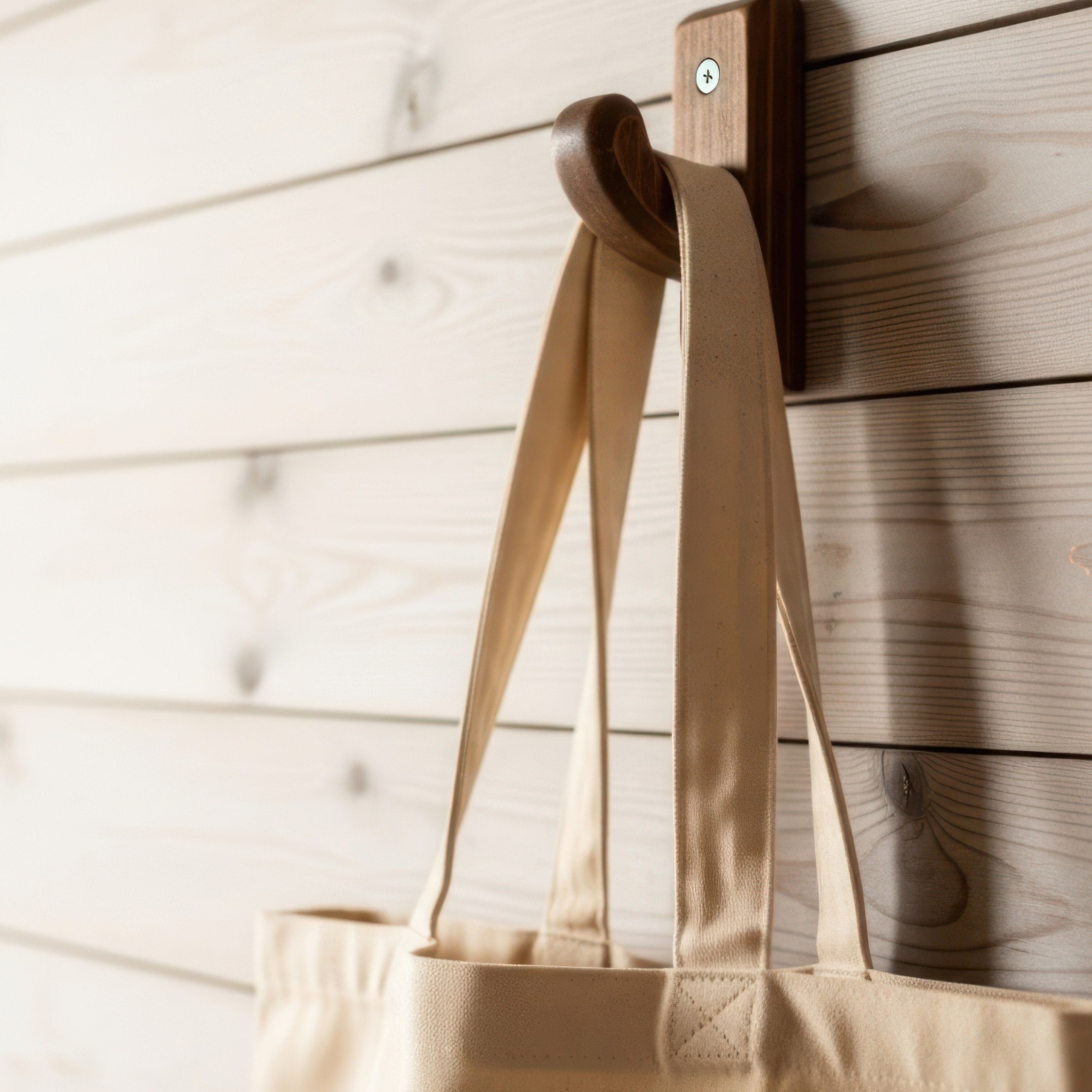 The Yasumu Hook | Handcrafted Two-Tone Wall Hook | Meranti & Scandinavian Redwood