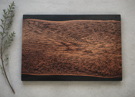 The RiverStone | Handcrafted Coconut Timber & Stone Resin Serving Board | Moku Original