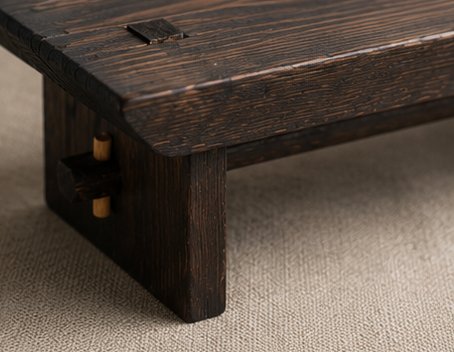 The Horizon Dai | Handcrafted Japanese Wood Display Riser | Shou Sugi Ban Akamatsu Pine | Horizon Collection