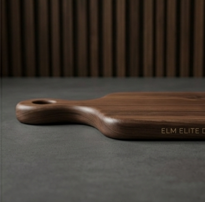 Ancient British Elm Chopping Board – Certified Provenance & Handmade Craftsmanship