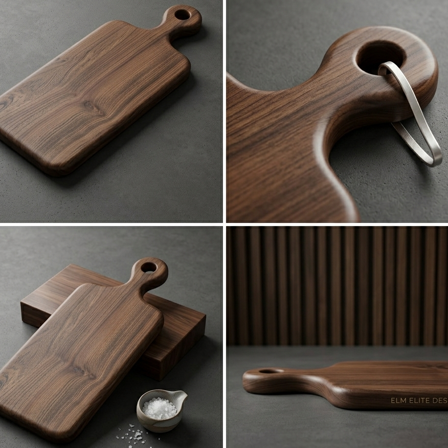 Ancient British Elm Chopping Board – Certified Provenance & Handmade Craftsmanship